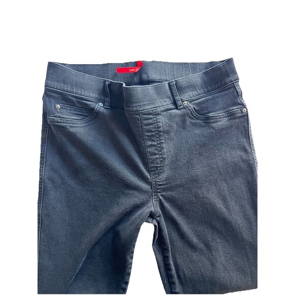 SPANX Women’s Black Flare Bootcut Pull On Jeans Size XL Stretch - Picture 4 of 6